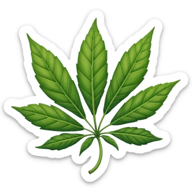 Hoja de mariguana Hoja de mariguana sticker