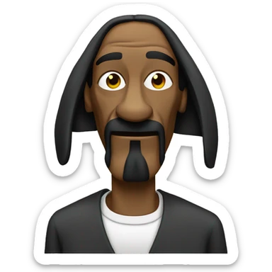 snoop dog with a blunt sticker