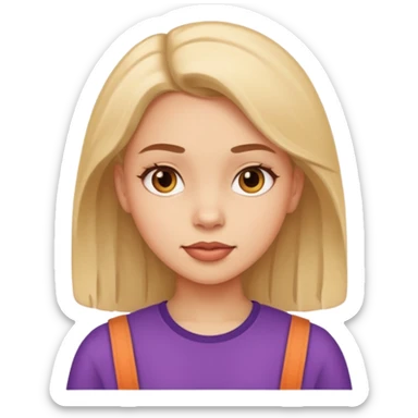 A girl with attitude sticker