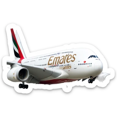 A380 plane emirates  sticker