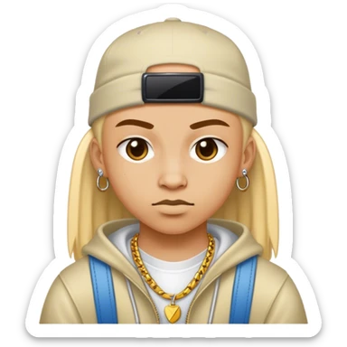 Swag y2k thug cute rapper  sticker