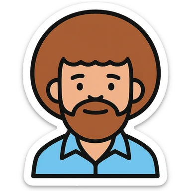 bob ross sticker