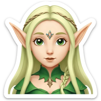 Female elf  sticker