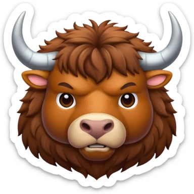 High resolution of An ox sticker