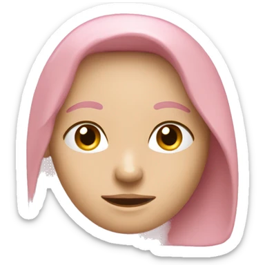 Schleife light pink sticker