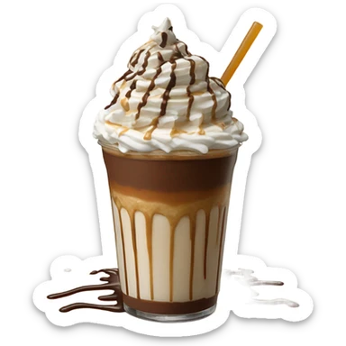 Starbucks chocolate caramel Frappuccino  sticker