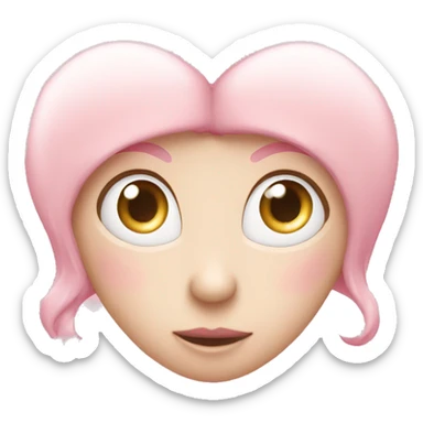 Light pink coquette heart sticker