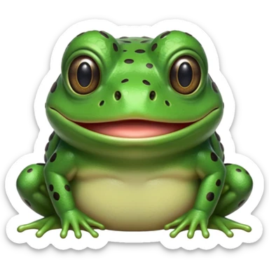 built upon the green bufo frog meme face meme, build me one for bufo-finds-your-email-offensive sticker