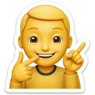Emoji smirking and pinching fingers  sticker