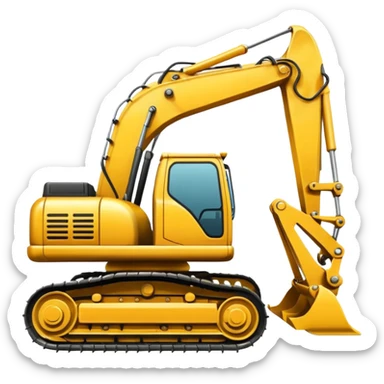 A excavator  sticker