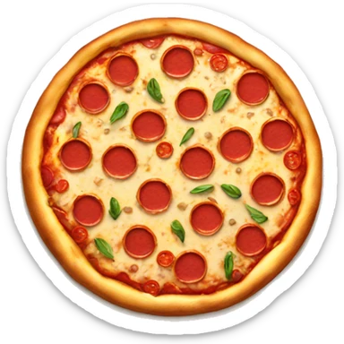 A delicious pizza emoji sticker