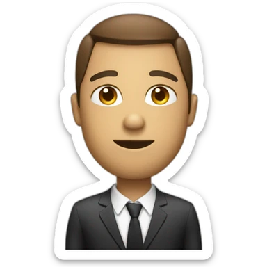 interviewing someone sticker