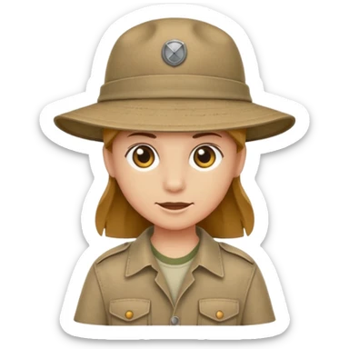 safari hat sticker
