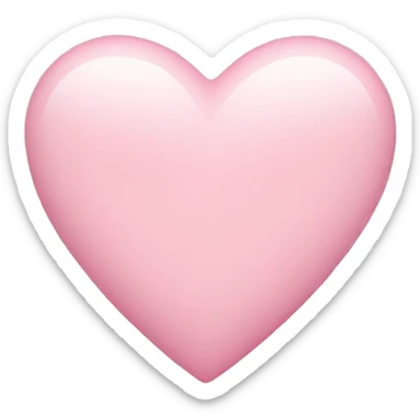 Light pink heart sticker