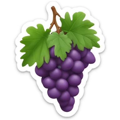 3D Grapes emoji  sticker