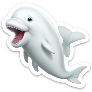 Beluga chomp sticker