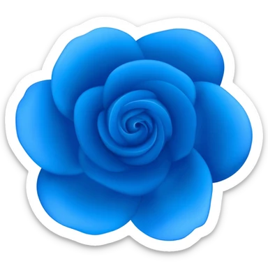 uma rosa da cor azul igual do kaiser sticker