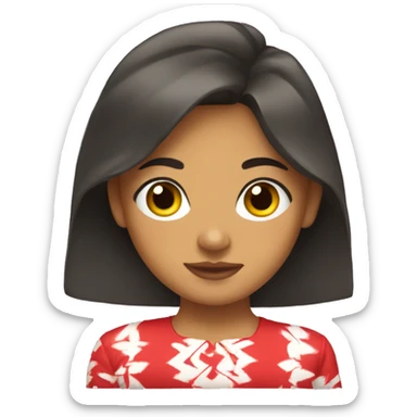 Tongan girl sticker