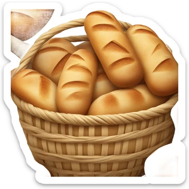 bread with basket sticker