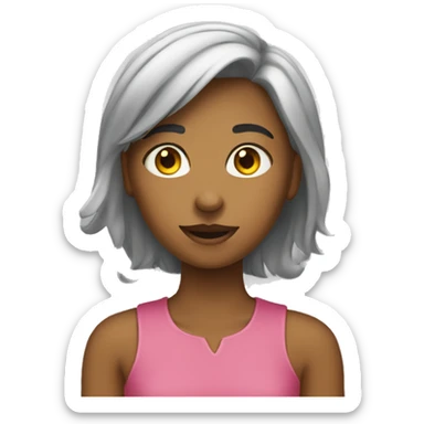 Fille qui rie sticker