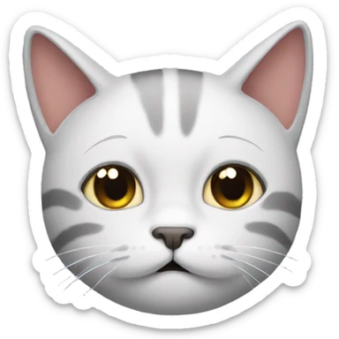 a cry cat sticker