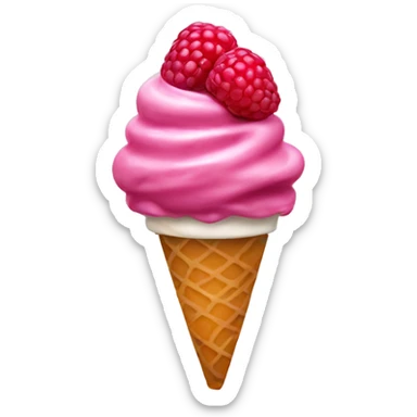 Raspberry gelato sticker