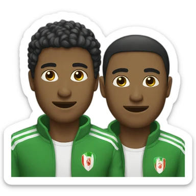 A guy and tichort algeria sticker