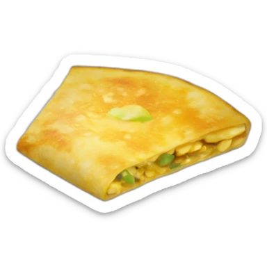 Tortilla de patatas con cebolla española sticker