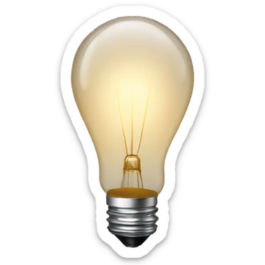 lamp bulb sticker