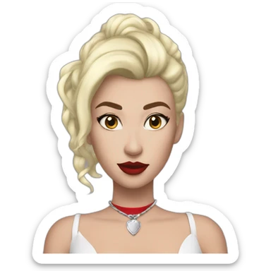 Harley queen peau blanche sticker