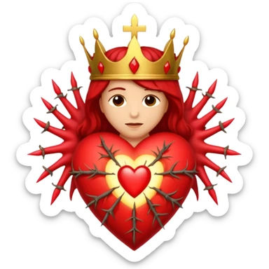 Catholic Sacred heart without jesus sticker