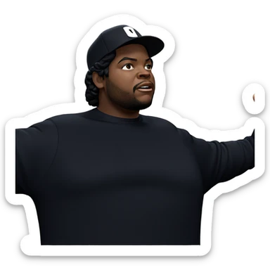 meme man in black attire sticker