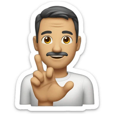 Hombre mano pulgar arriba sticker