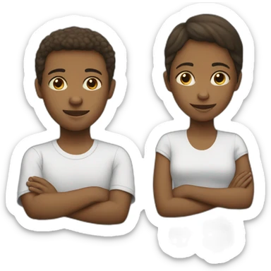 white two brothers and a sister sticker