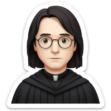 Severus Snape wearing glasses sticker