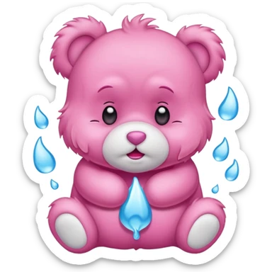 Care bear sad  sticker