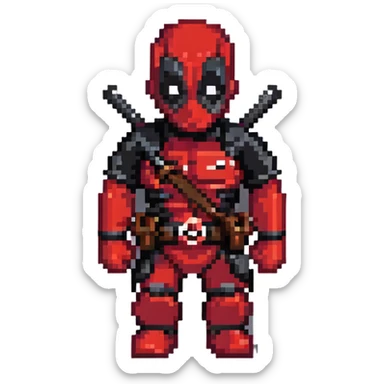 deadpool superhero sticker