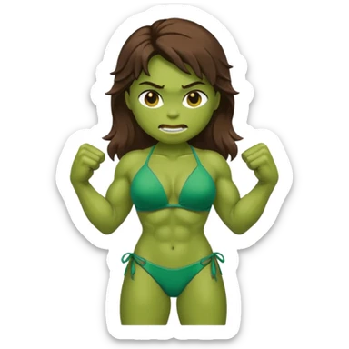 Hulk de bikini feminino  sticker