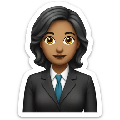 Latina girl lawyer sticker