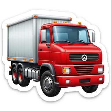 create a truck going from the left to the right sticker