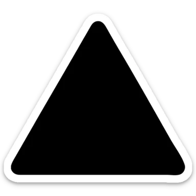 basic red triangle, simple geometric shape, no background sticker