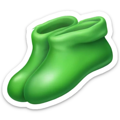 Green smelly feet sticker