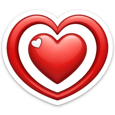 heart spiral sticker