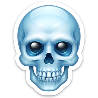 Tête de mort gelé sticker