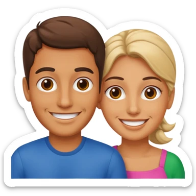 Italian 2 people sticker