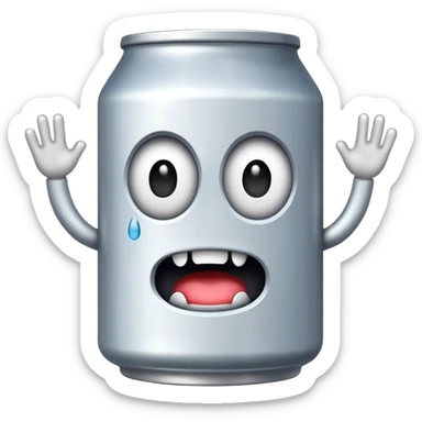 white monster can, energy drink sticker