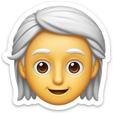 Kafasında siyah şapka olan sima sticker