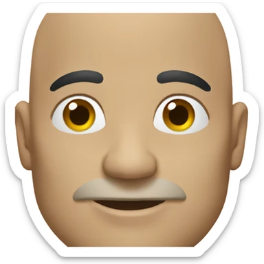 A bald dude  sticker