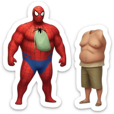 desert-island-with-fat-spiderman sticker