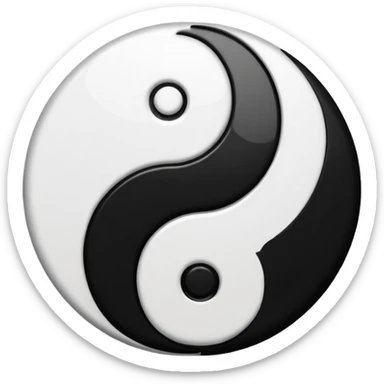 Yin yang emoji sticker